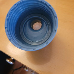 Inside of blue lid. 