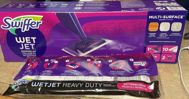 Swiffer WetJet Floor Spray Mop Starter Kit - Purple - NEW in BOX