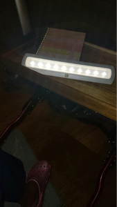 Motion sensor light strip on in the dark