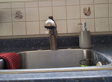Load image into Gallery viewer, View of sink with sink caddy attached inside of it. It is just visible on the right-hand side.
